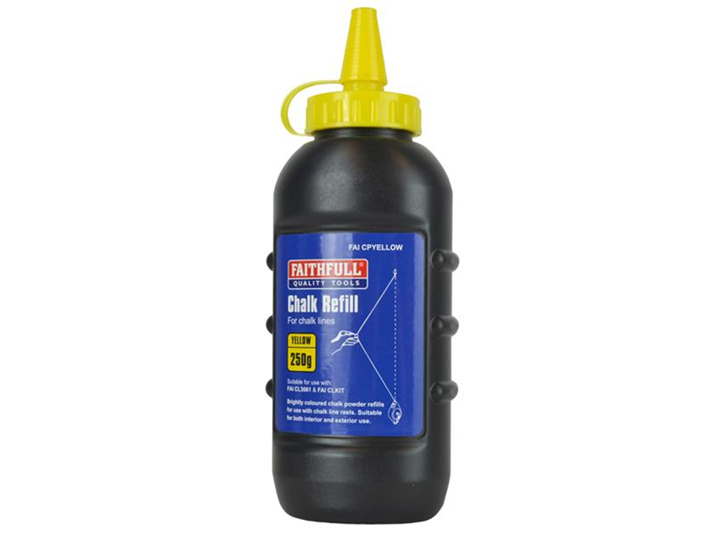 Faithfull FAICPYELLOW Chalk Powder Yellow 250g |