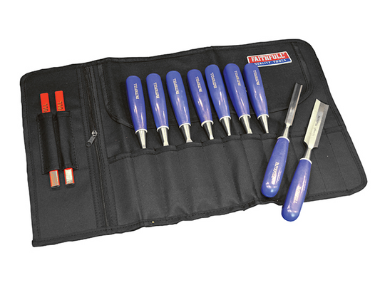 Faithfull FAICR12 12 Pocket Chisel Roll 32 x 68cm |