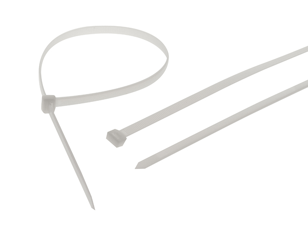 Faithfull FAICT1200WHD Heavy-Duty Cable Ties White 9.0 x 1200mm (Pack 10) |