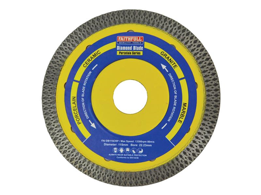 Faithfull FAIDB115CRP Porcelain Diamond Blade 115 x 22.23mm |
