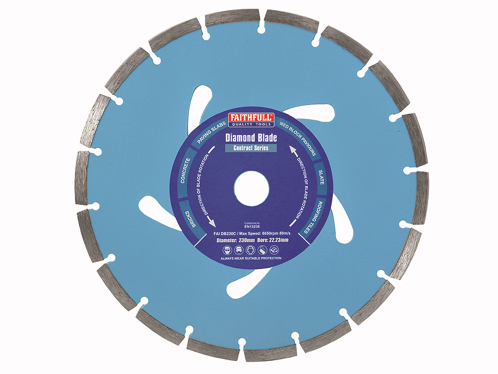 Faithfull FAIDB230C Contract Diamond Blade 230 x 22.2mm |
