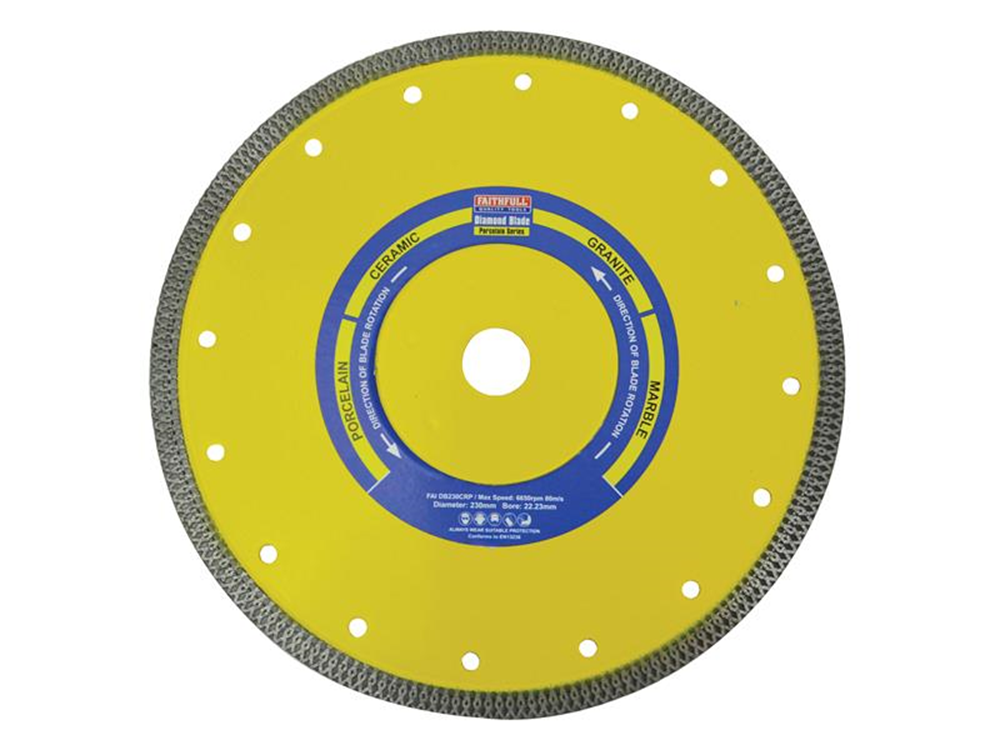 Faithfull FAIDB230CRP Porcelain Diamond Blade 230 x 22.23mm |