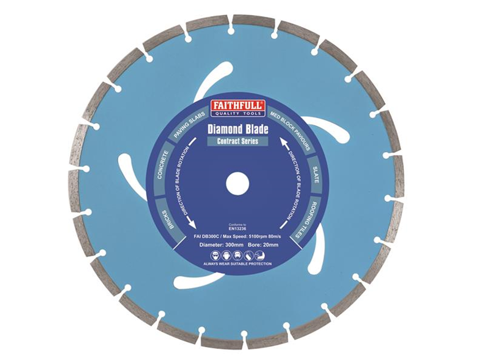 Faithfull FAIDB300C Contract Diamond Blade 300 x 20mm |