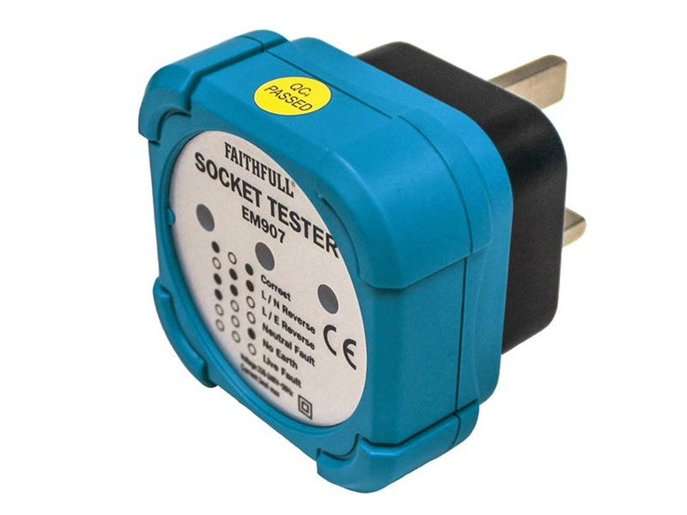 Faithfull FAIDETSOC Socket Polarity Tester |