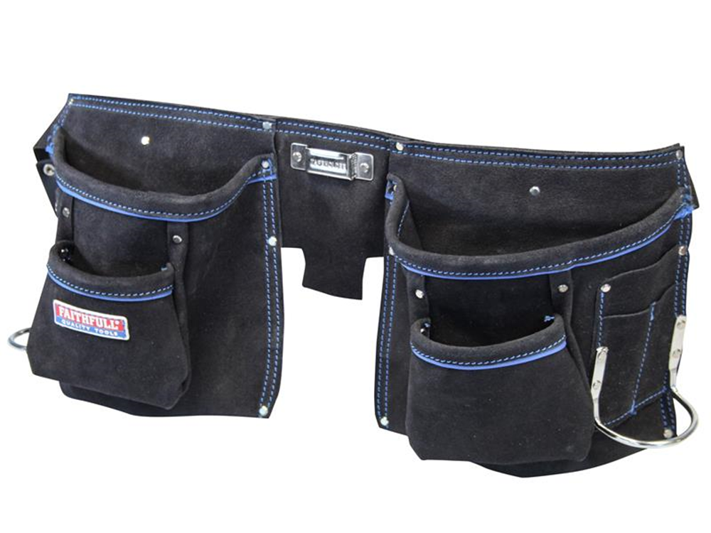 Faithfull FAIDTNP3B Double Tool & Nail Pouch FAIDTNP3B |