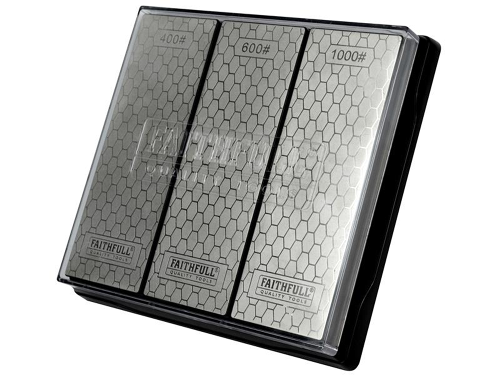 Faithfull FAIDWTRIPLE Diamond Whetstone Kit, 3 Piece |