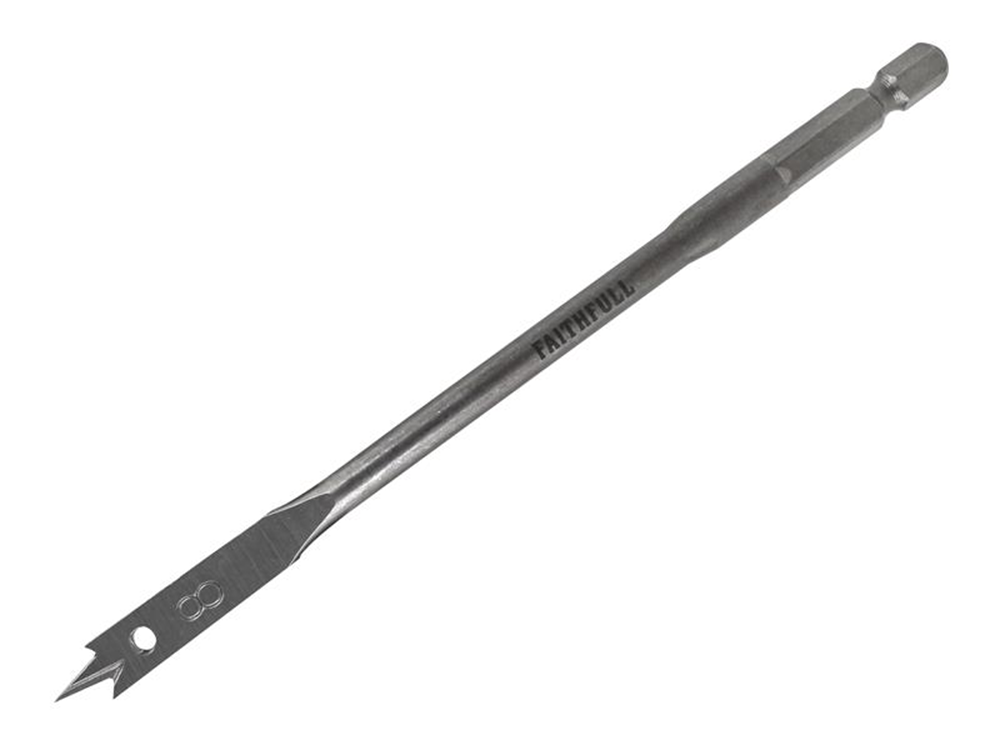 Faithfull FAIFB08E Flat Bit 8mm FAIFB08E |