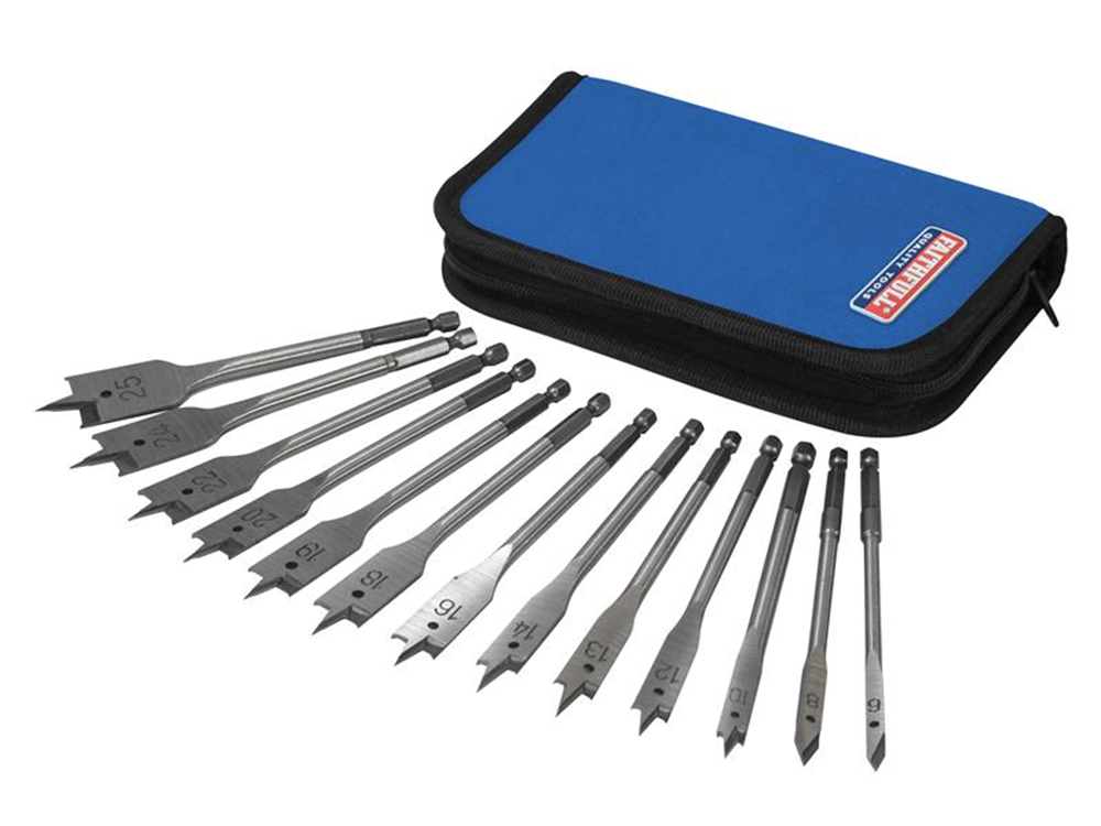 Faithfull FAIFBSET13E Flat Bit Set, 13 Piece |