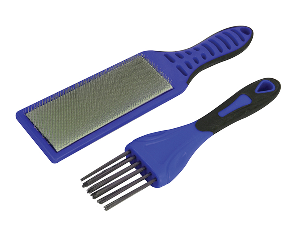 Faithfull FAIFCBKIT 2 Piece File Card Brush Kit |