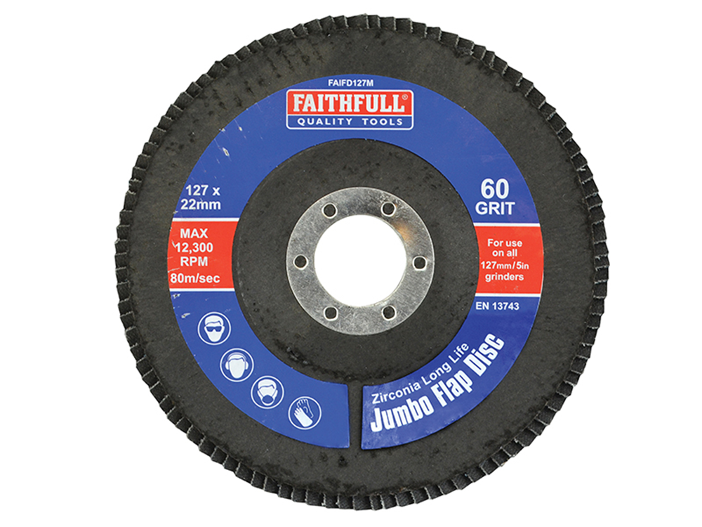 Faithfull FAIFD127M Flap Disc 127mm Medium |