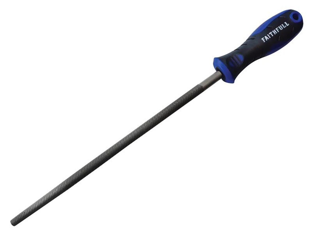 Faithfull FAIFIRSC10 Handled Round Second Cut Engineers File 250mm (10in) |