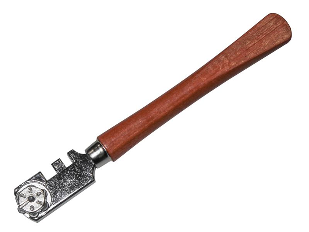 Faithfull FAIGCSIX Six Wheel Glasscutter Tungsten Carbide - Wood Handle |
