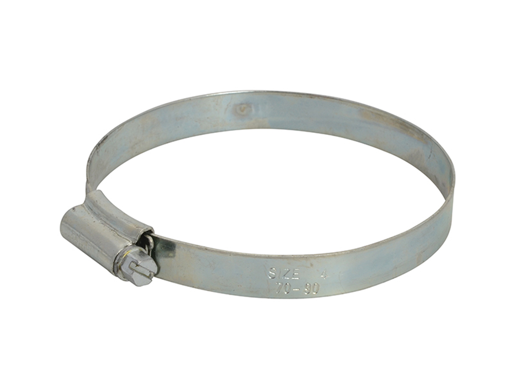Faithfull FAIHC4B 4 Hose Clip - Zinc MSZP 70 - 90mm |