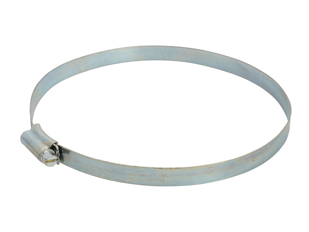 Faithfull FAIHC6XB 6X Hose Clip - Zinc MSZP 120 - 150mm |