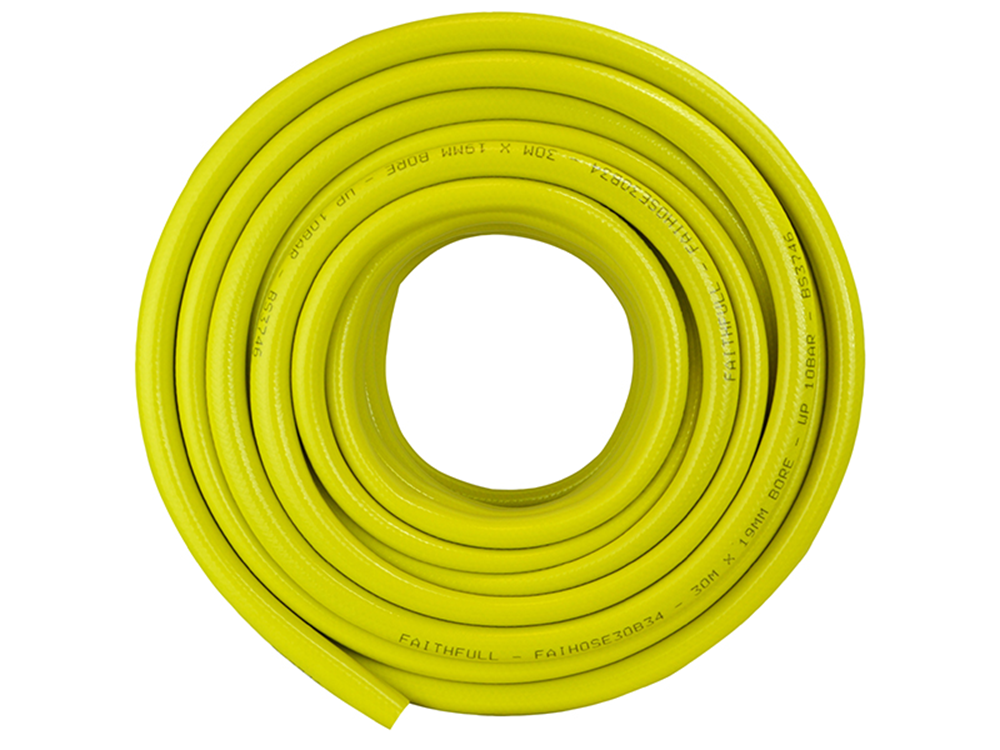Faithfull FAIHOSE30B34 Heavy-Duty Reinforced Builder's Hose 30m 19mm (3/4in) Diameter |