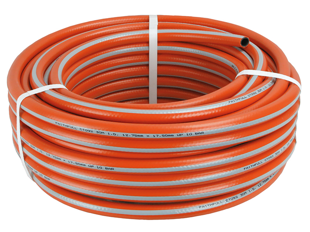 Faithfull FAIHOSE30PRE Prestige Heavy-Duty Garden Hose 30m 12.5mm (1/2in) Diameter |