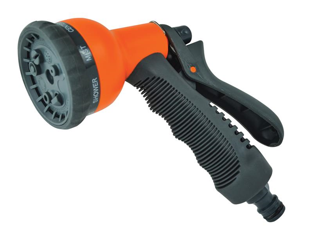 Faithfull FAIHOSEPLSPY Plastic 8 Pattern Adjustable Spray Gun |