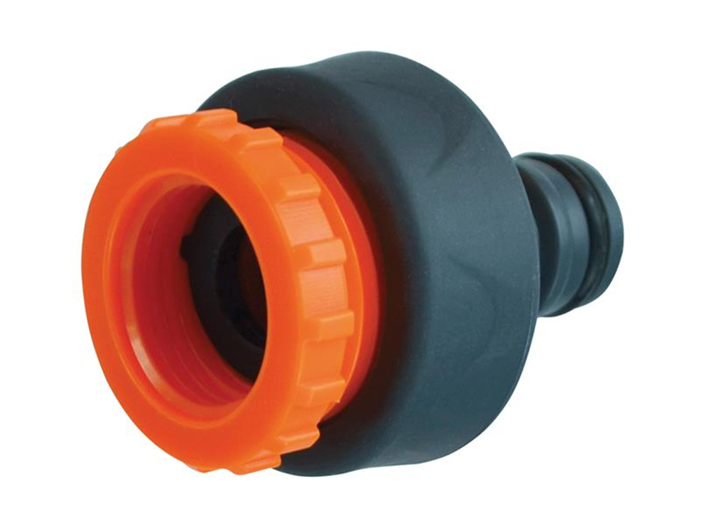 Faithfull FAIHOSEPLTC Plastic Tap Hose Connector 1/2 & 3/4in |