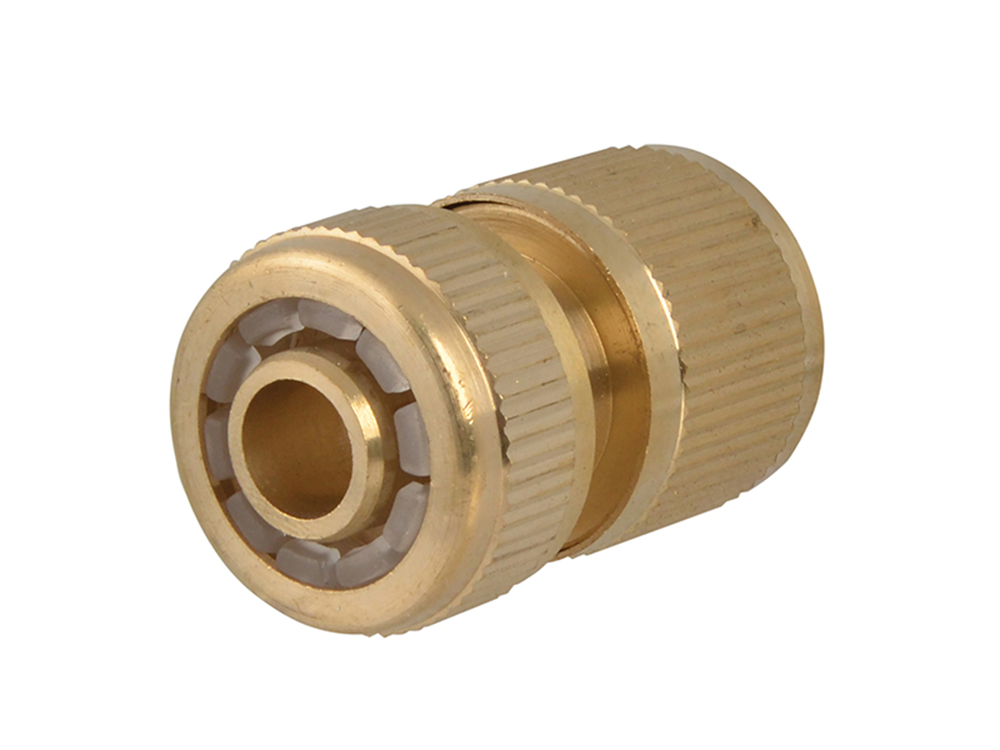 Faithfull FAIHOSEWC Brass Female Water Stop Connector 12.5mm (1/2in) |