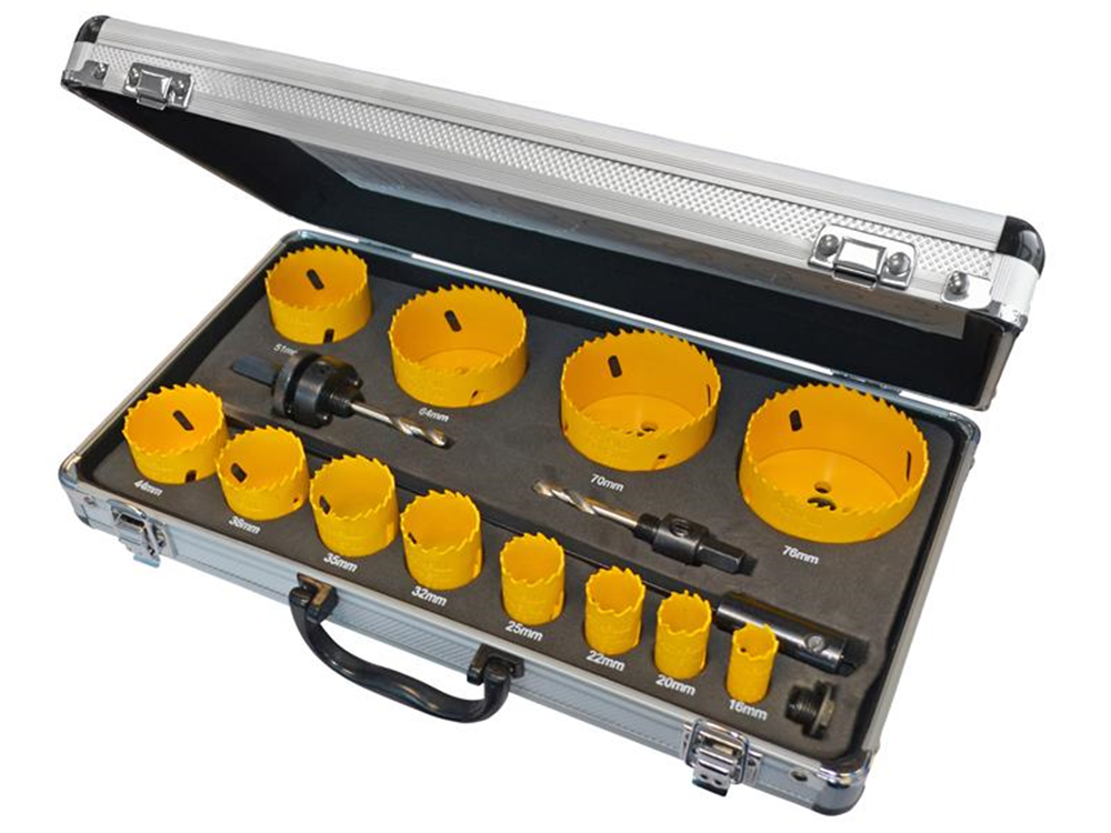 Faithfull FAIHSKU Universal Varipitch Holesaw Kit 16 Piece 16-76mm |