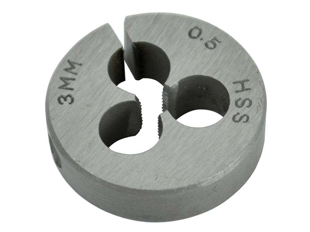 Faithfull FAIHSSDM3 HSS Straight Flute Split Die M3 x 0.5 (13/16 O.D) |