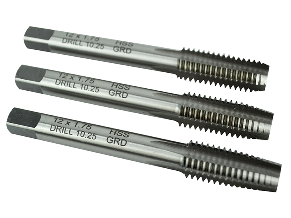 Faithfull FAIHSSTM12 HSS Straight Flute Tap Set M12 x 1.75, 3 Piece |