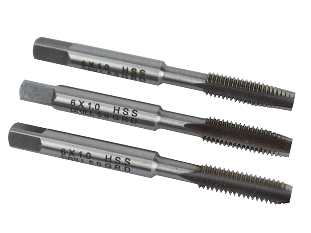 Faithfull FAIHSSTM6 HSS Straight Flute Tap Set M6 x 1.0, 3 Piece |