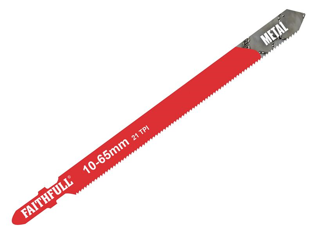 Faithfull FAIJBT318A Metal Cutting Jigsaw Blades Pack of 5 T318A FAIJBT318A |