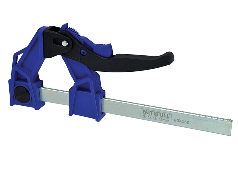 Faithfull FAILC160120 Heavy-Duty Lever Clamp Capacity 160mm |