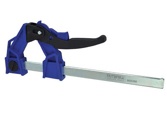 Faithfull FAILC200120 Heavy-Duty Lever Clamp Capacity 200mm |