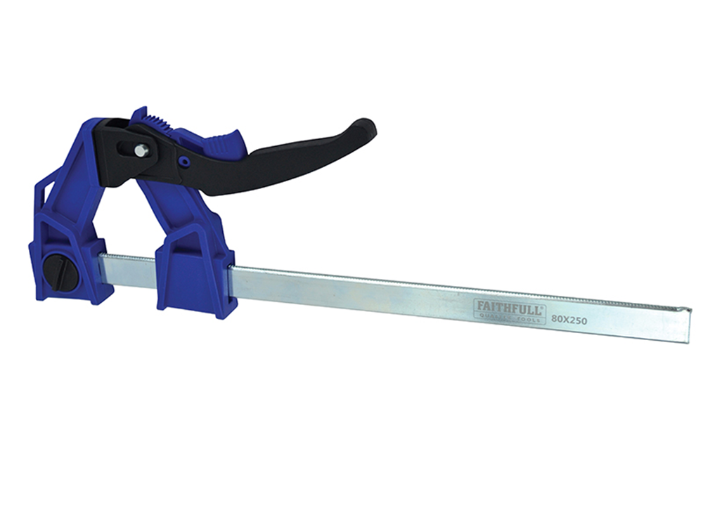 Faithfull FAILC250120 Heavy-Duty Lever Clamp Capacity 250mm |