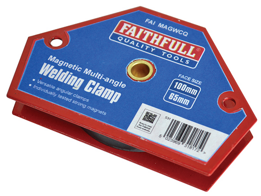 Faithfull FAIMAGWCQ Welding Magnet Quick Clamp 100 x 65mm |