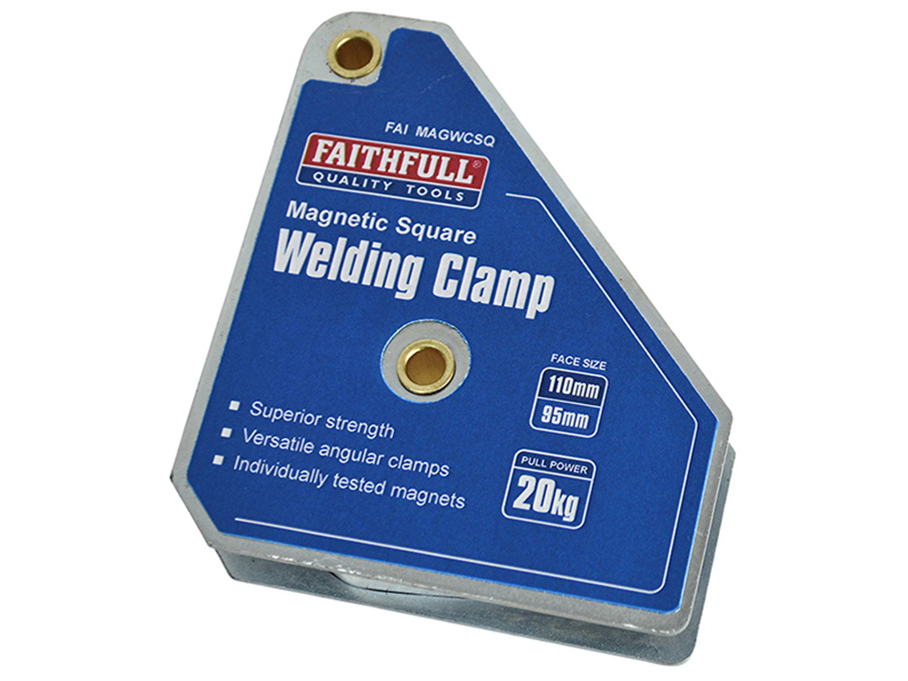 Faithfull FAIMAGWCSQ Welding Magnet Square 100 x 95mm |