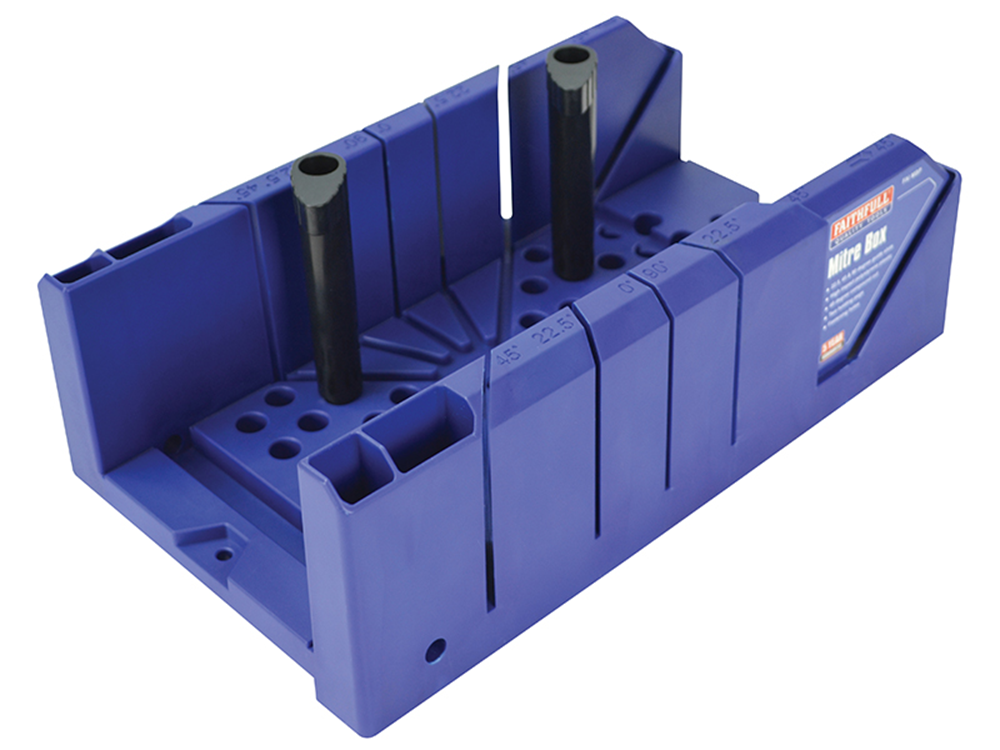 Faithfull FAIMBP Plastic Mitre Box with Pegs 310mm (12.1/4in) |