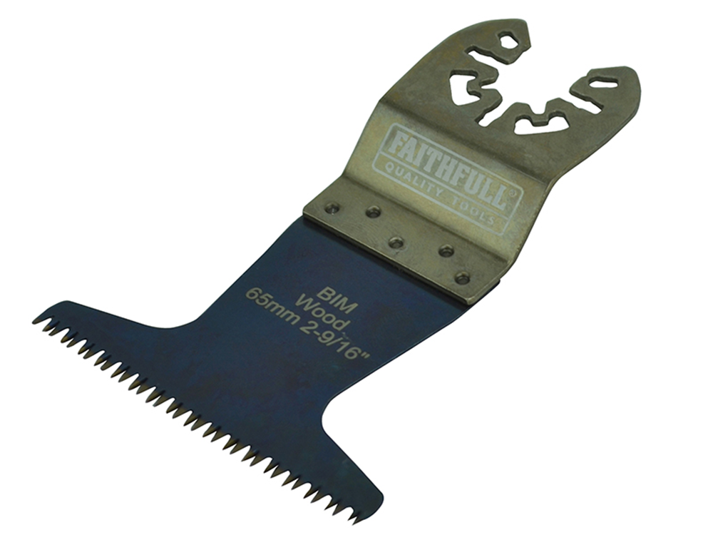 Faithfull FAIMFHW65P Premium Arc Cut Hardwood Bi-Metal Blade 65mm |