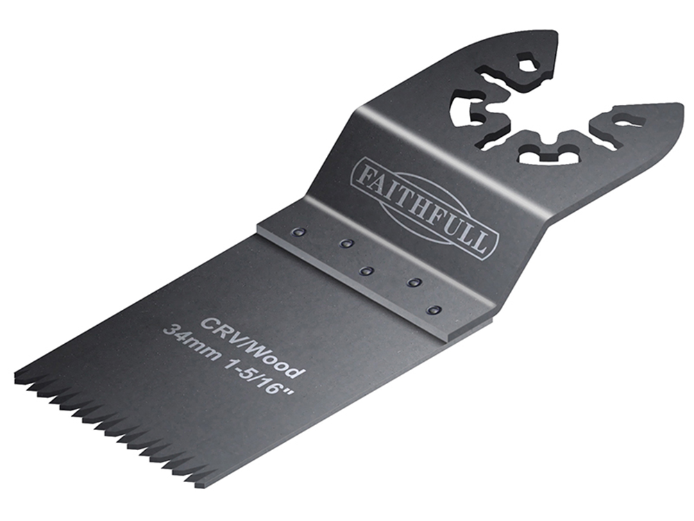 Faithfull FAIMFW34B100 Bi-Metal Flush Cut Wood Blade Side Set 34mm Box of 100 Blades |