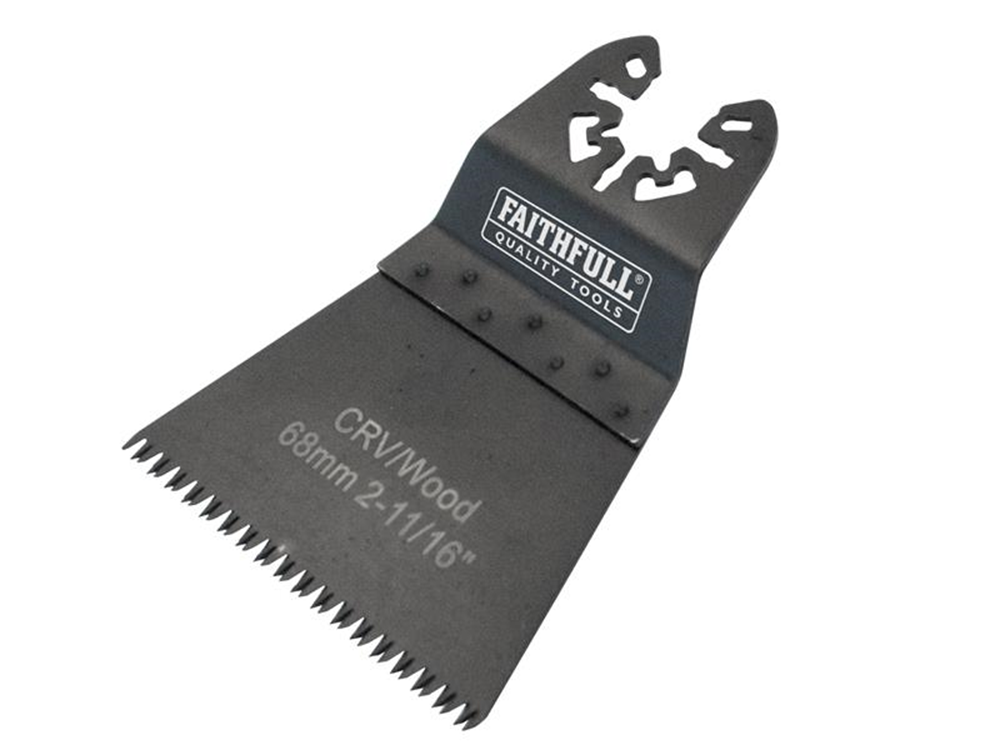 Faithfull FAIMFW68G Multi-Functional Tool CrV Flush Fast Cut Wood Ground Set 68mm |