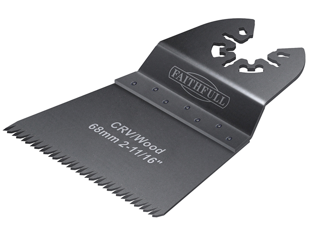 Faithfull FAIMFW68GB Multi-Functional Tool Flush Wood Blade Ground Set 68mm Pack of 5 |