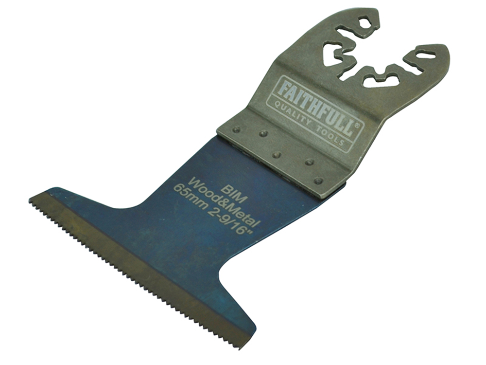 Faithfull FAIMFWM65P Premium Arc Cut Wood & Metal Bi-Metal Blade 65mm |