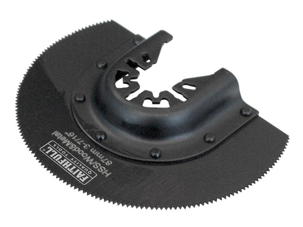 Faithfull FAIMFWM80 Multi-Functional Tool HSS Radial Blade Wood/Metal 87mm |