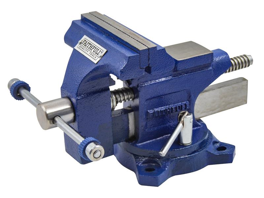 Faithfull FAIMV100SGLD Light-Duty Mechanics Vice 100mm (4in) |