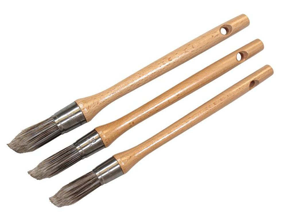 Faithfull FAIPBPOINT3 Pointed Brush Set, 3 Piece |