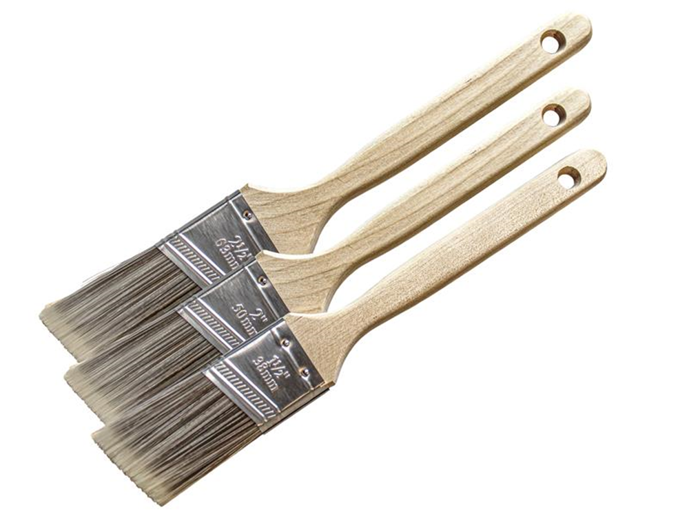 Faithfull FAIPBTSASH3 Tradesman Synthetic Sash Brush Set, 3 Piece |