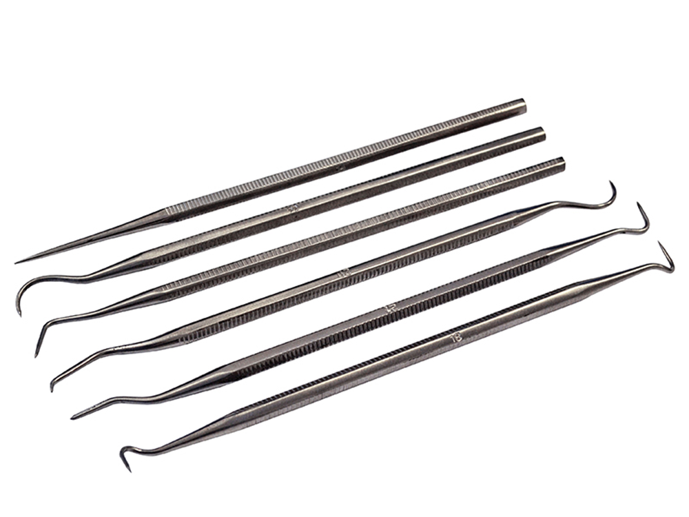 Faithfull FAIPICKSET Picks & Carvers Set 6 Piece Stainless Steel |