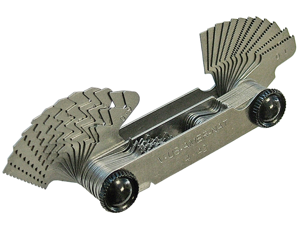 Faithfull FAIPITCHMA Screw Pitch Gauge 55 Metric Amer-Nat |