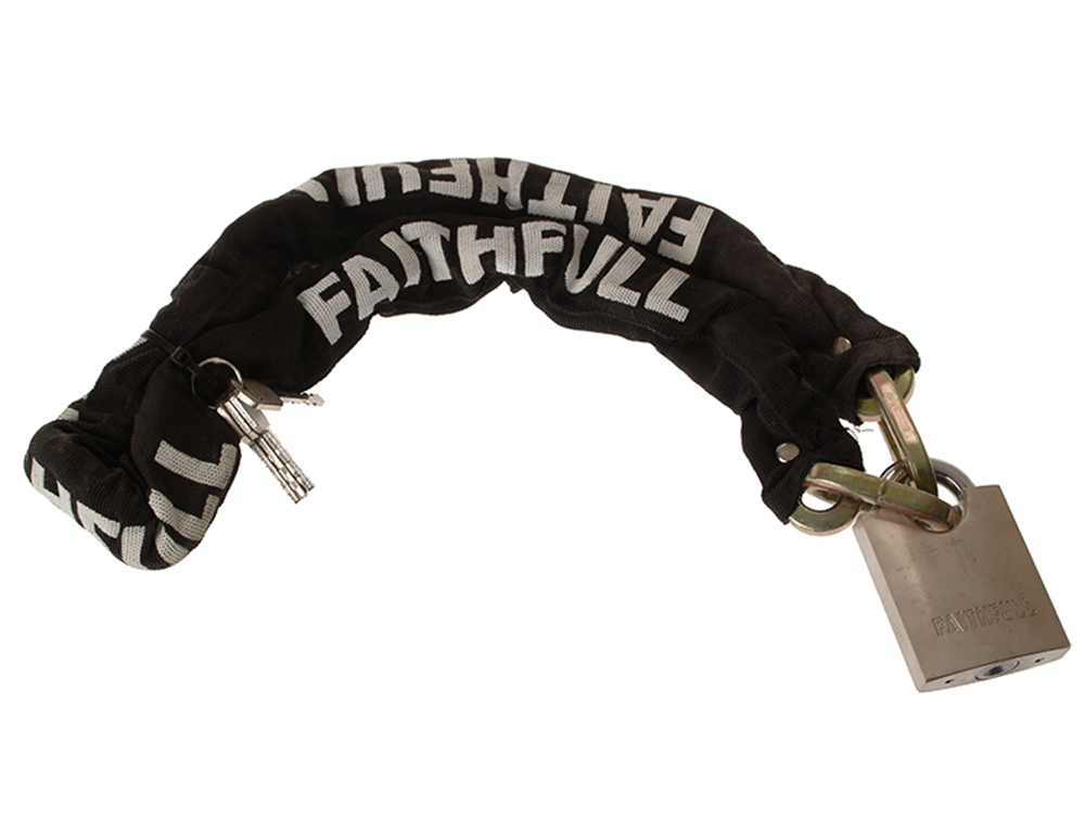 Faithfull FAIPLCHSET Padlock & Chain 1m x 9.5mm |