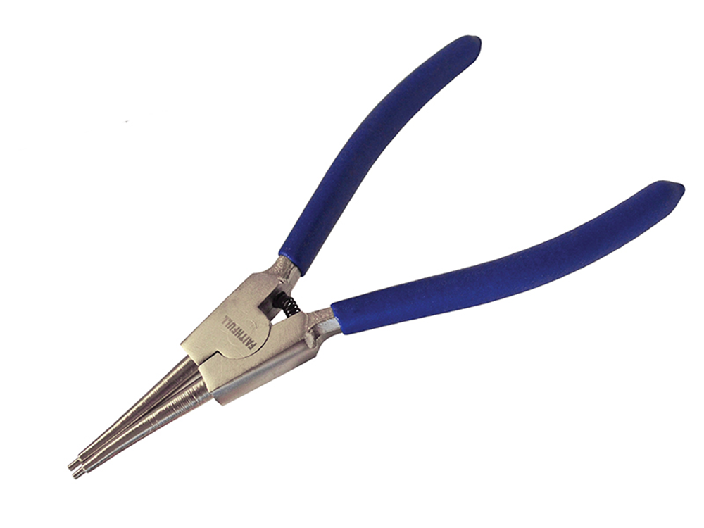 Faithfull FAIPLCIREXTS Circlip Pliers Outside Straight CRV 180mm (7in) |