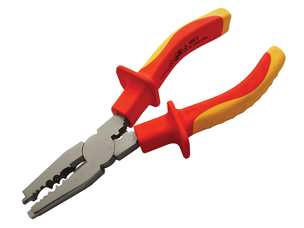 Faithfull FAIPLVDECEP6 VDE Electricians Pliers 170mm |
