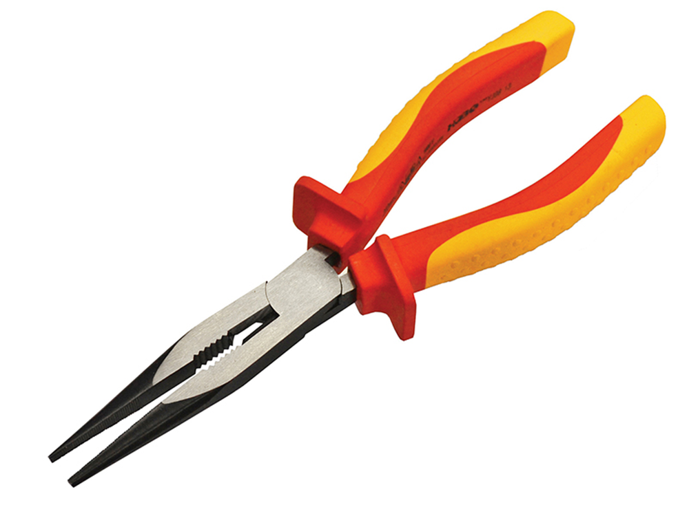 Faithfull FAIPLVDELN8 Long Nose Pliers VDE 210mm |