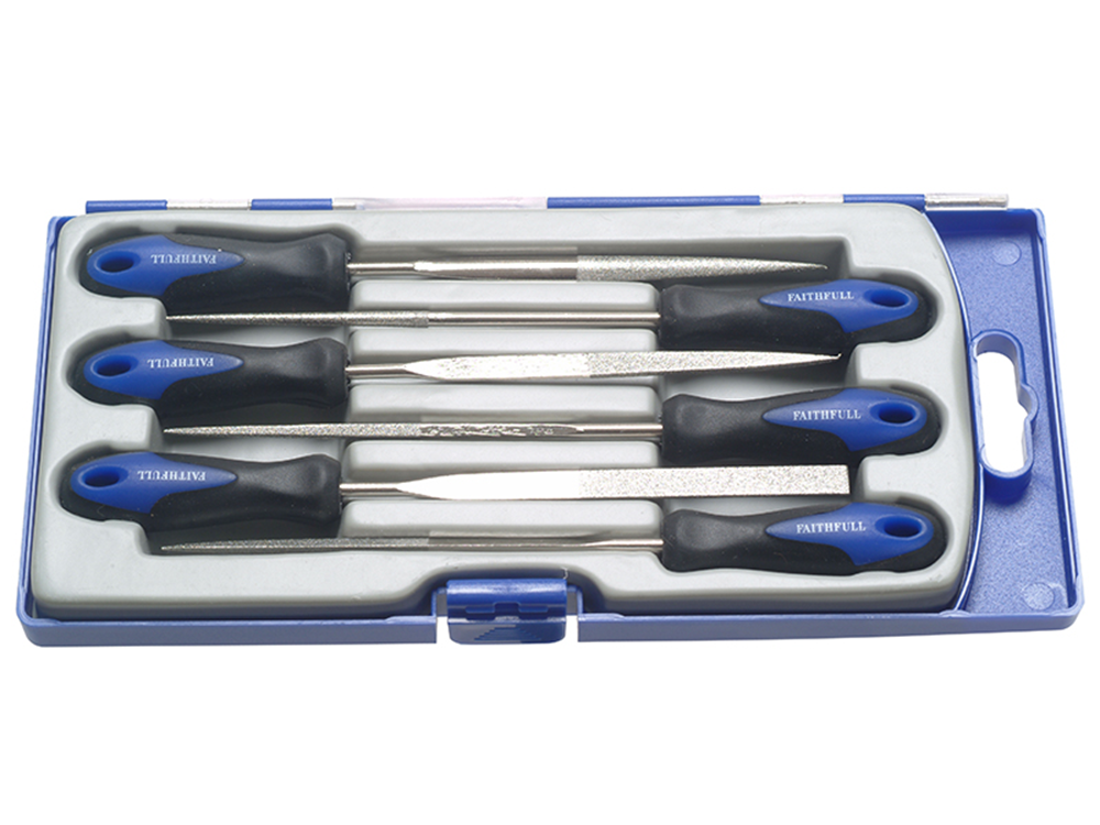 Faithfull FAIPPDIAMOND Diamond Needle File Set 6 Piece |